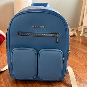 Michael Kors Blue Backpack